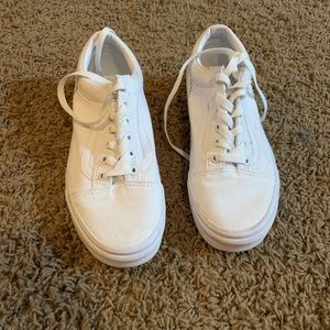 White old school vans